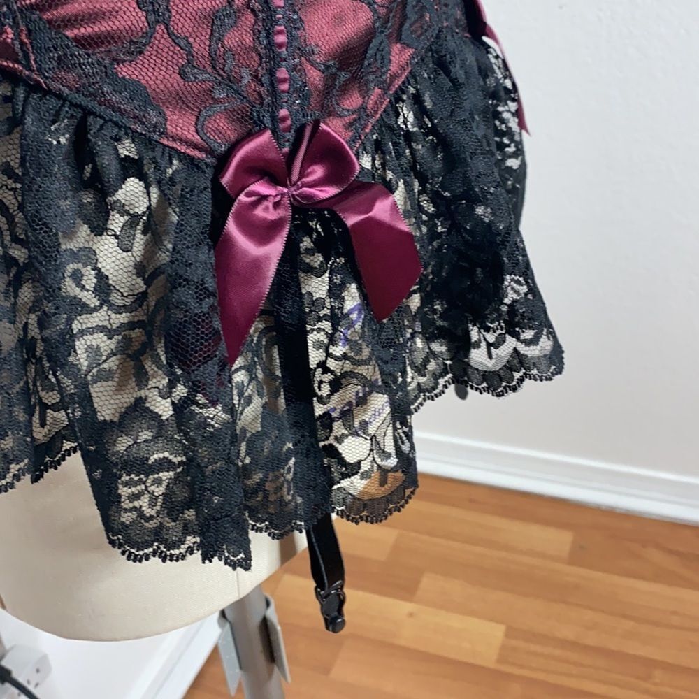 Vintage Fredericks of Hollywood goth Lolita corset - Picture 5 of 9